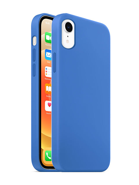 iPhone XR Colorful Liquid Silicone Gel Rubber Case