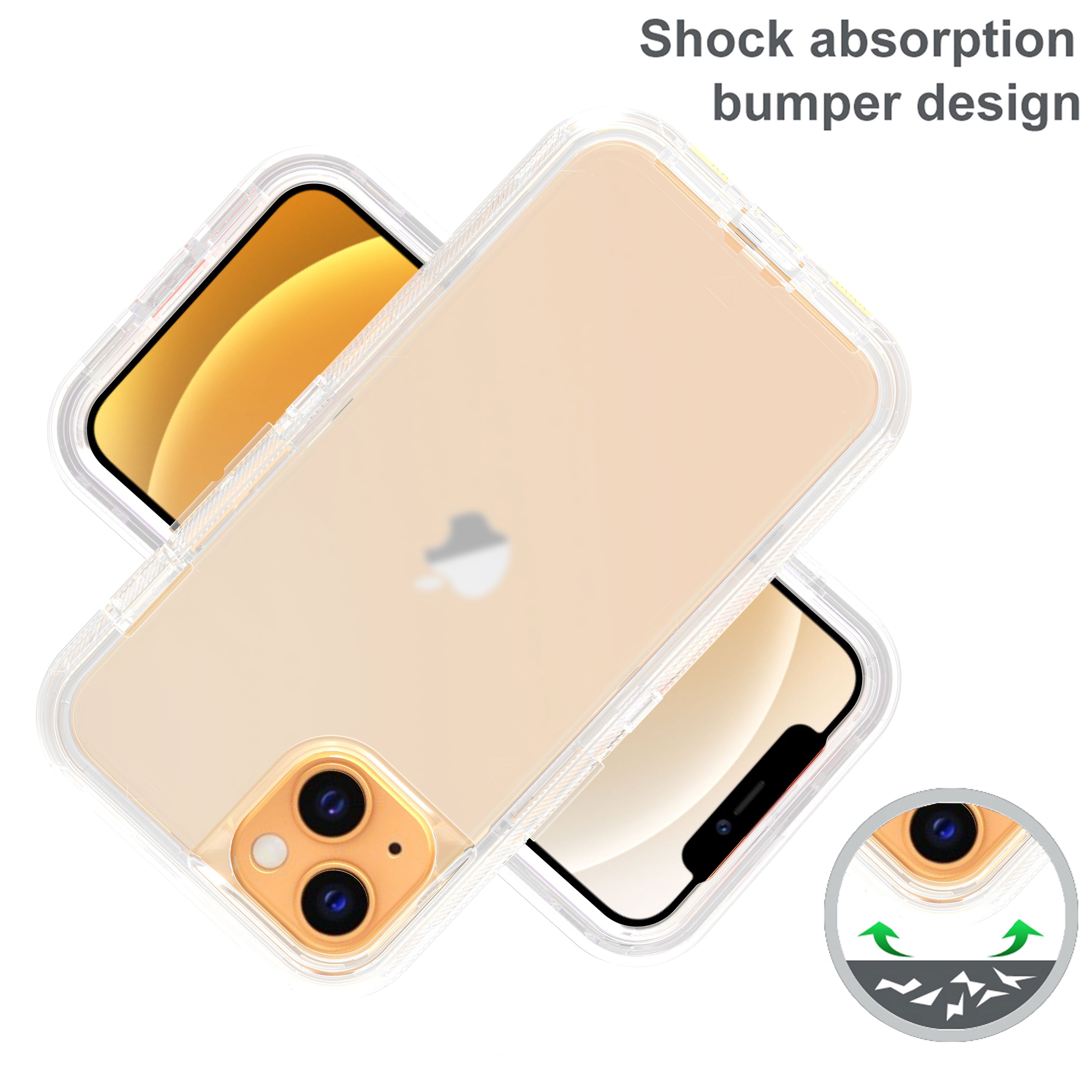 iPhone 13 Transparent Full Protection Heavy Case