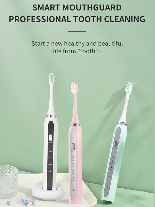 Wireless charging smart electric sonic toothbrush