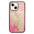 iPhone 13 Diamond inlaid on both sides, colorful butterfly quicksand  case