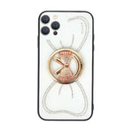 iPhone 13 Pro Max Large bow round support precise hole diamond case