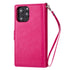 iPhone 11 Pro (5.8") 2 in 1 Leather Wallet Case With 9 Credit Card Slots and Removable Back Cover 