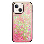 iPhone 13 mini Diamond inlaid on both sides, colorful butterfly quicksand  case