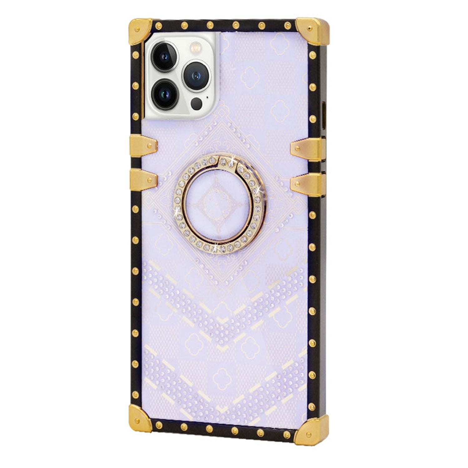 iPhone 13 Pro Max TPU Luxury printing diamond Fashion Case with Kickstand