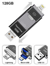 128GB 3 in 1 i Flash Drive for Apple iOS Devices & Android & Computers - Black