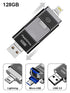128GB 3 in 1 i Flash Drive for Apple iOS Devices & Android & Computers - Black
