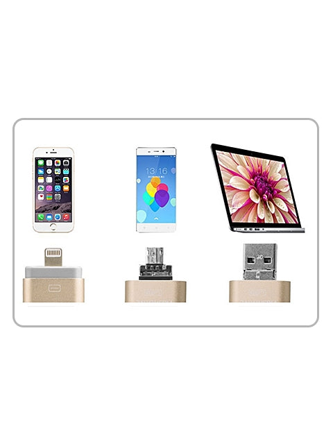 16GB 3 in 1 i Flash Drive for Apple iOS Devices & Android & Computers - Black