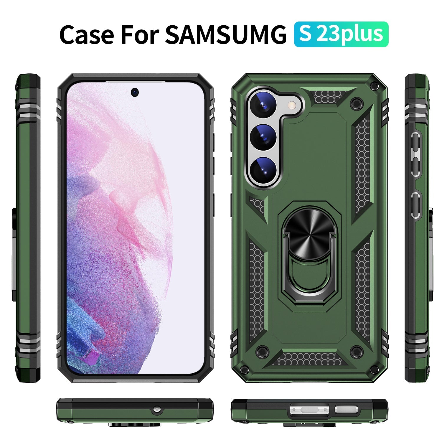Samsung Galaxy S23 Case Ring Magnetic GPS car mount Phone Holder case