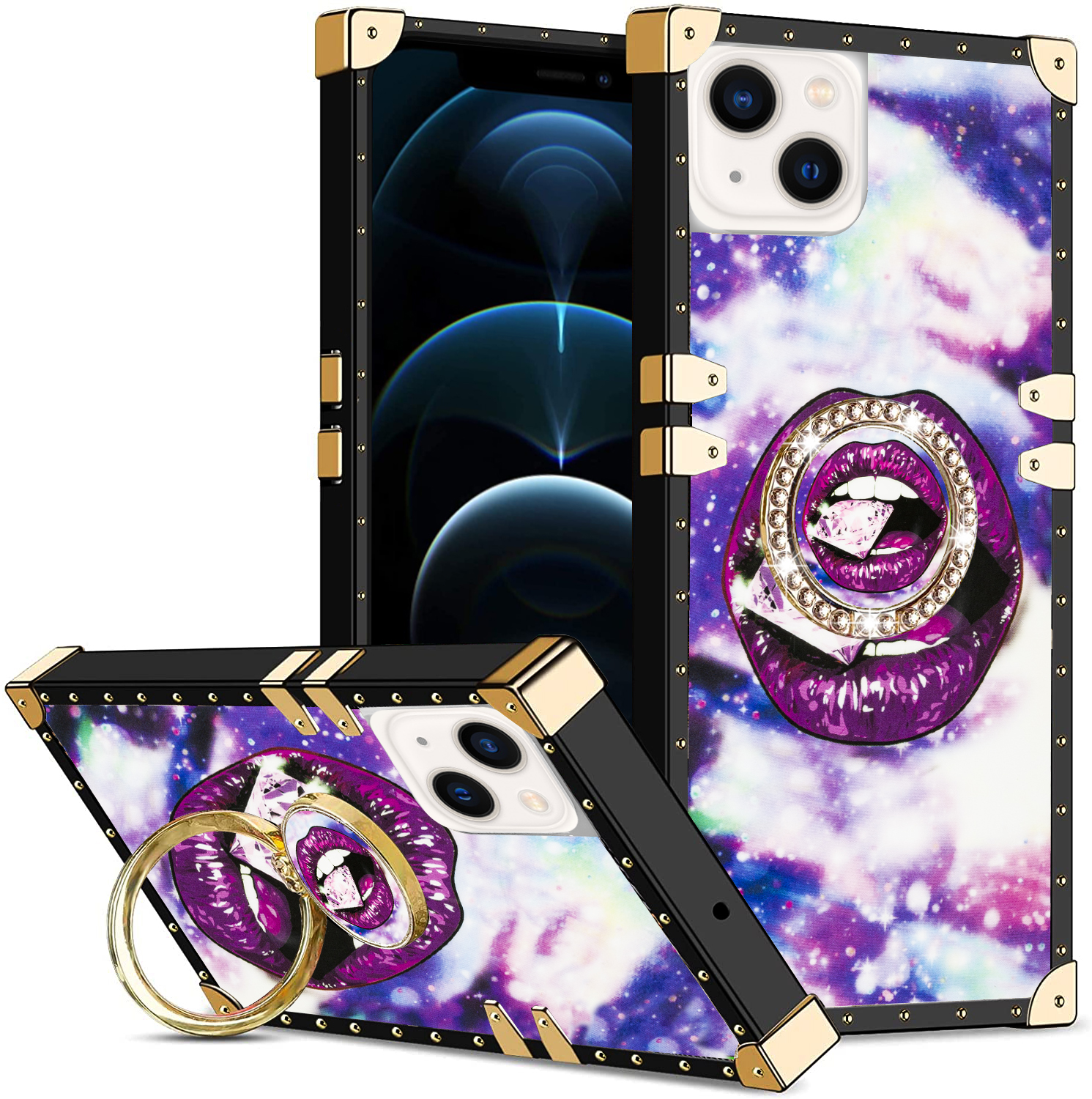 iPhone 13 TPU luxury fashion case with kickstand case