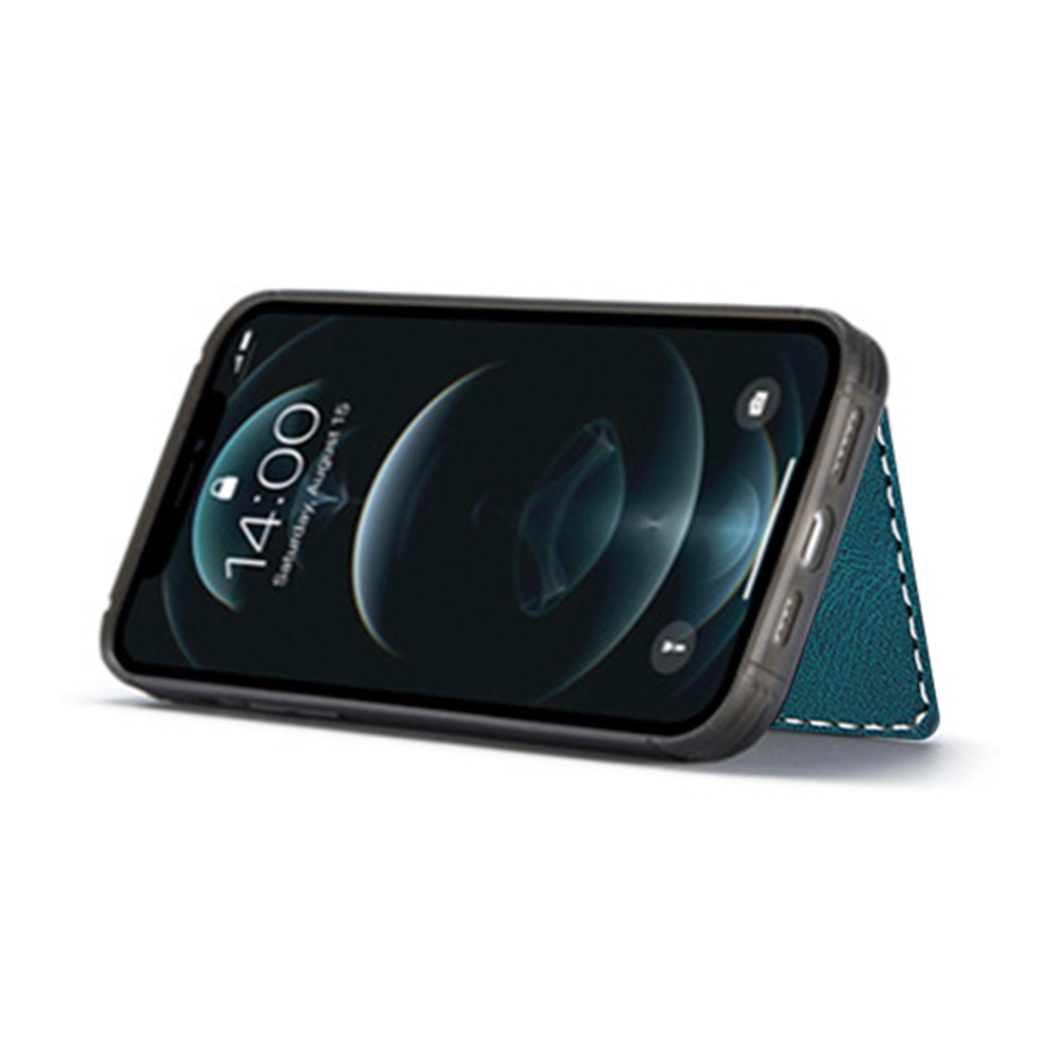 iPhone 14/13 Magnetic 2 in1 Leather Card Bag Case and Removable Back Cover