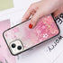 iPhone 13 Diamond inlaid on both sides, colorful butterfly quicksand  case