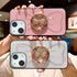 iPhone 13 Large bow round support precise hole diamond case