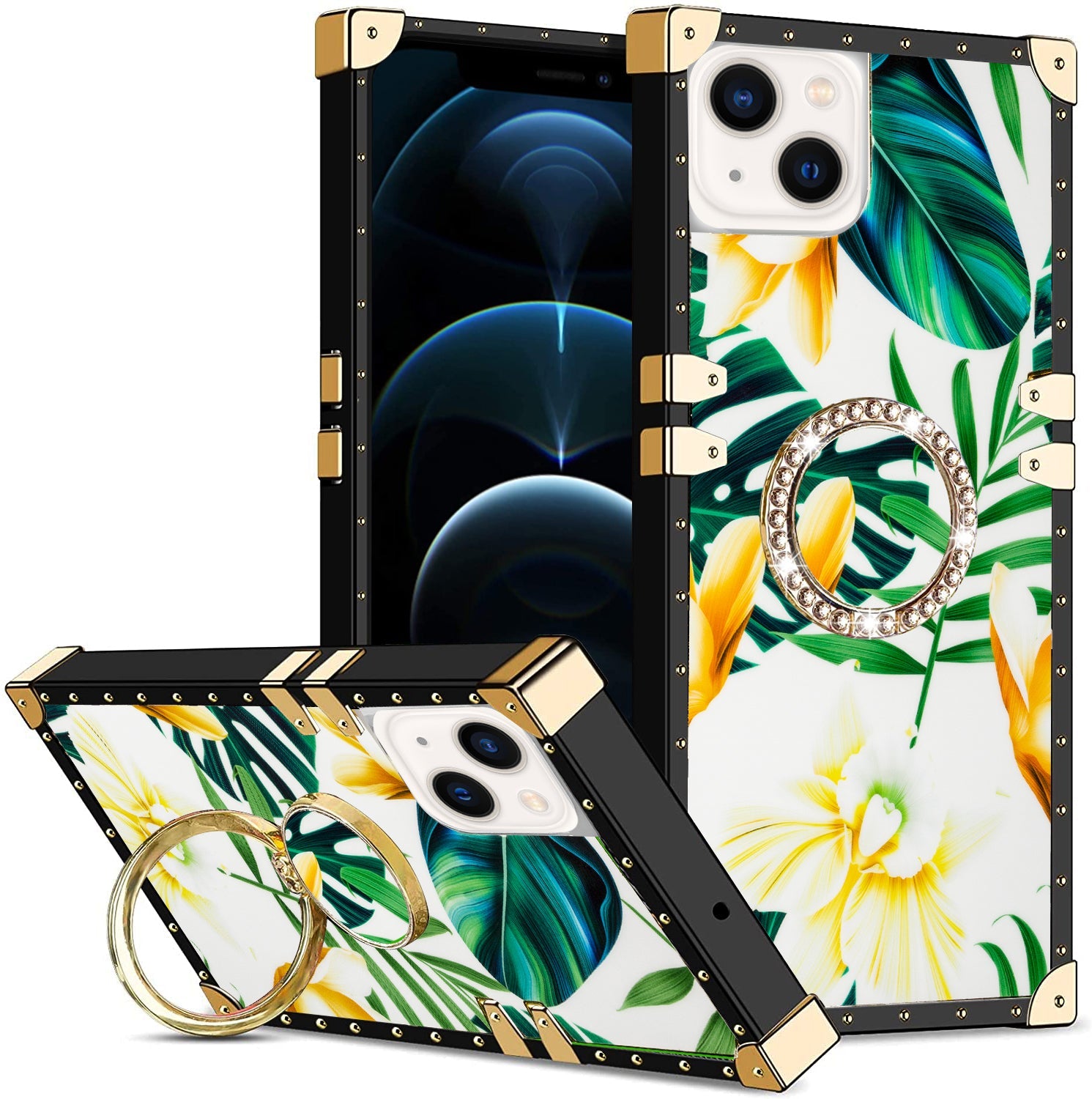 iPhone 13 TPU luxury fashion case with kickstand case