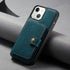 iPhone 14/13 Magnetic 2 in1 Leather Card Bag Case and Removable Back Cover