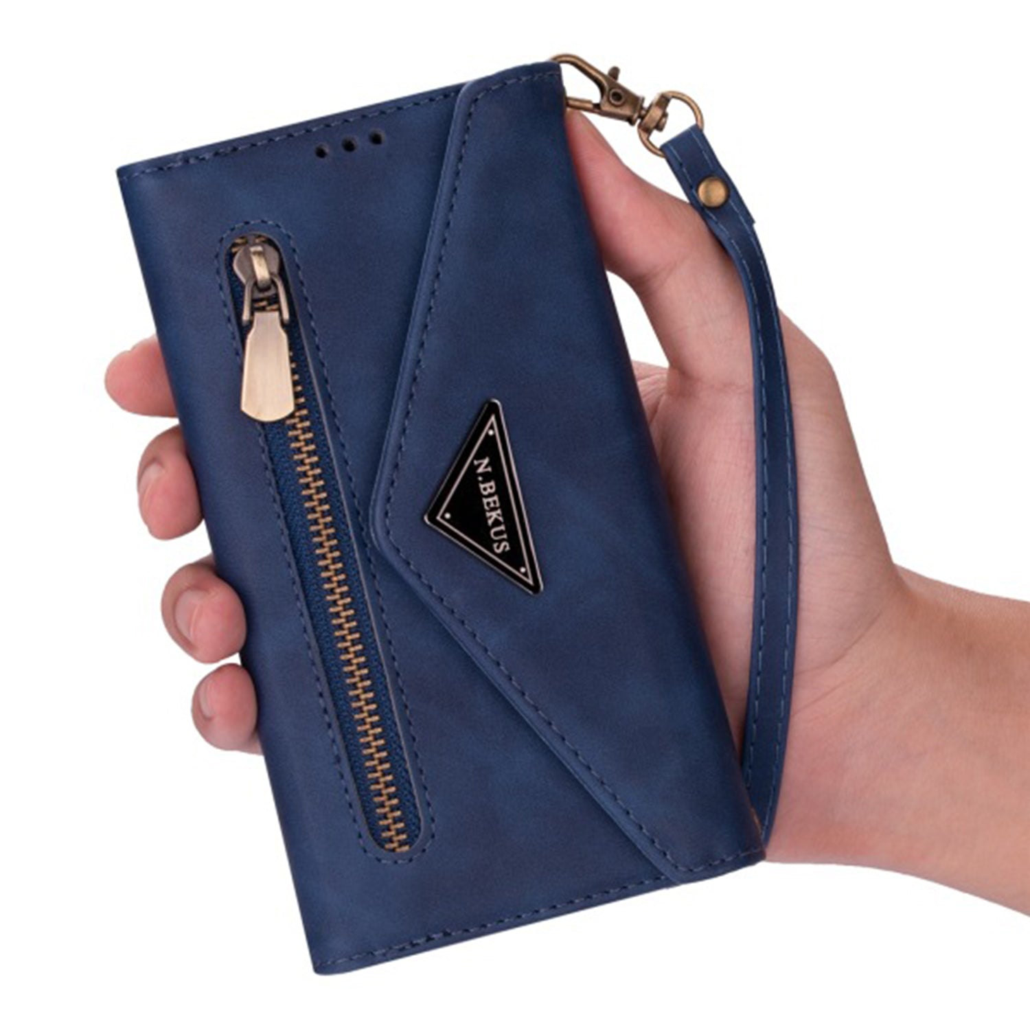 iPhone 12 Mini (5.4") 2 IN 1 Leather Wallet Case with 7 Credit Card Slots