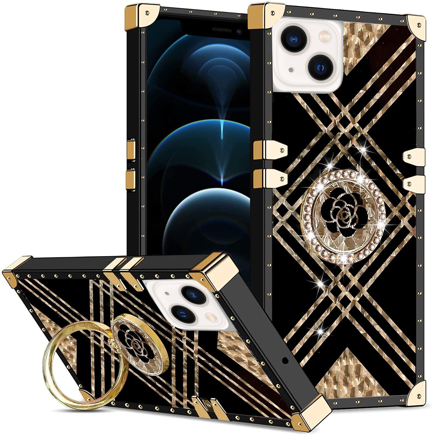 iPhone 13 TPU luxury fashion case with kickstand case