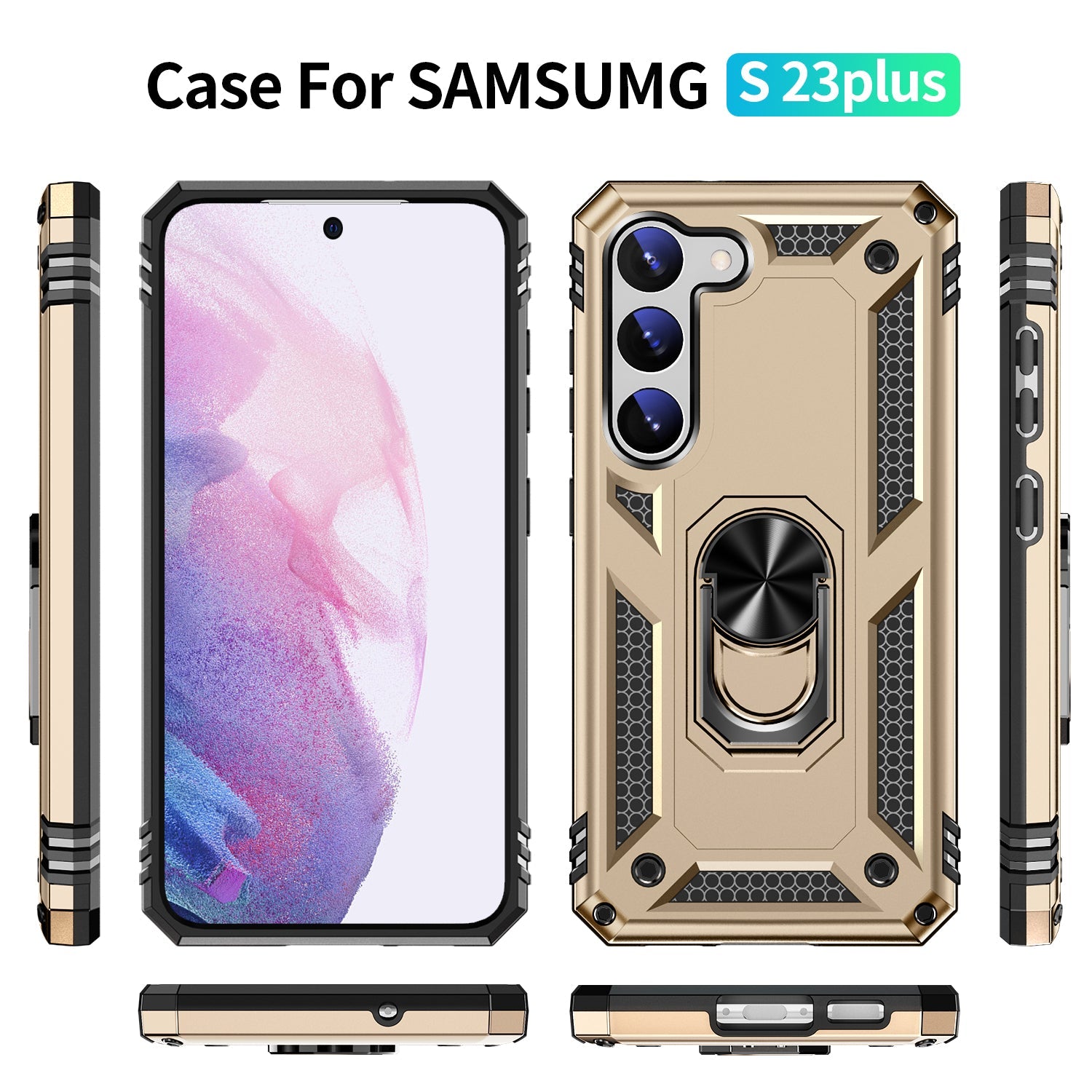 Samsung Galaxy S23 Case Ring Magnetic GPS car mount Phone Holder case