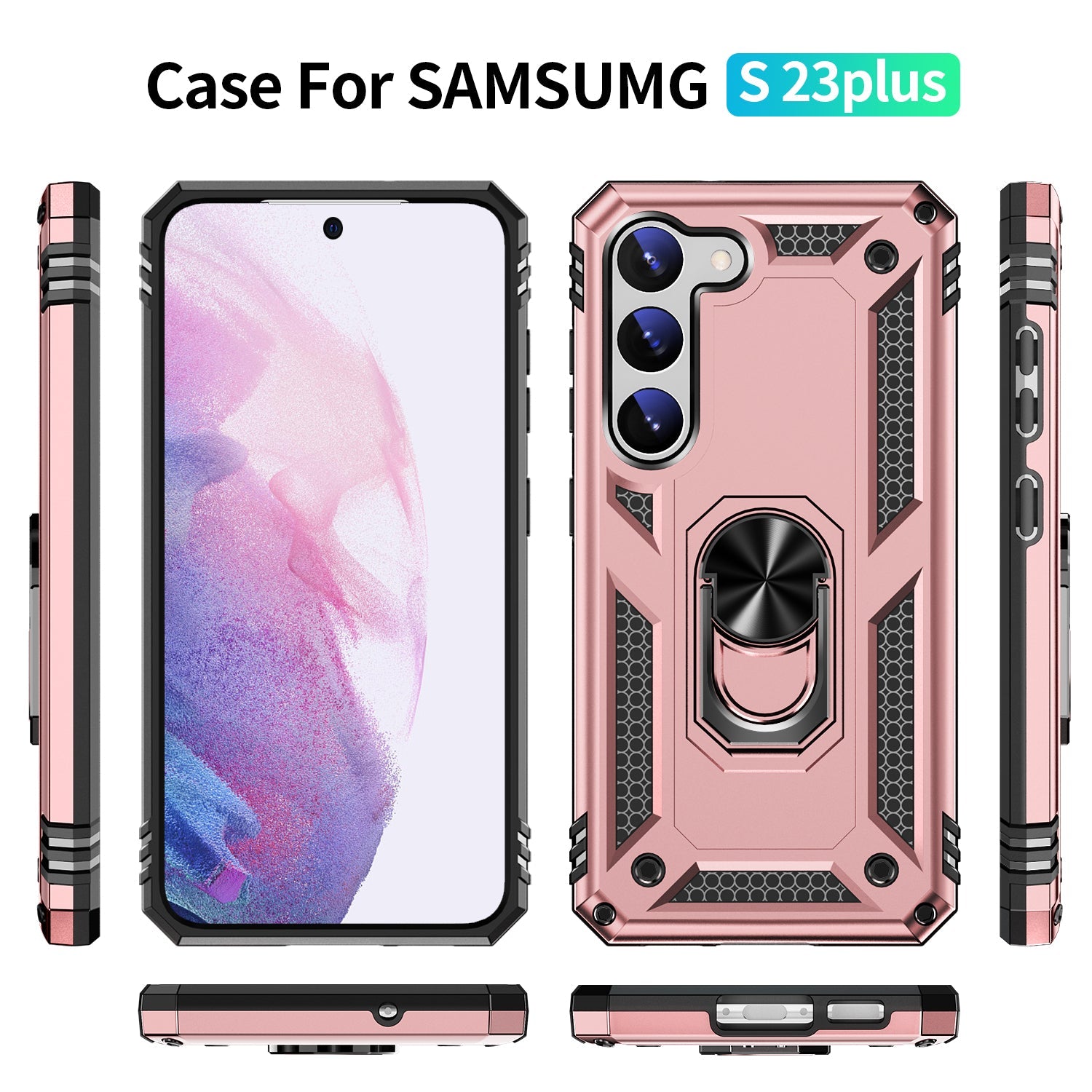 Samsung Galaxy S23 Case Ring Magnetic GPS car mount Phone Holder case