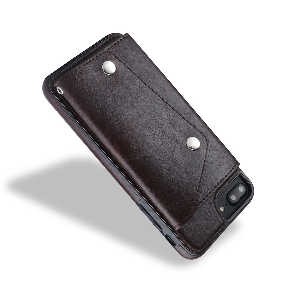 Kickstand Wallet Case with Credit Card Pockets for iPhone 8&7 Plus