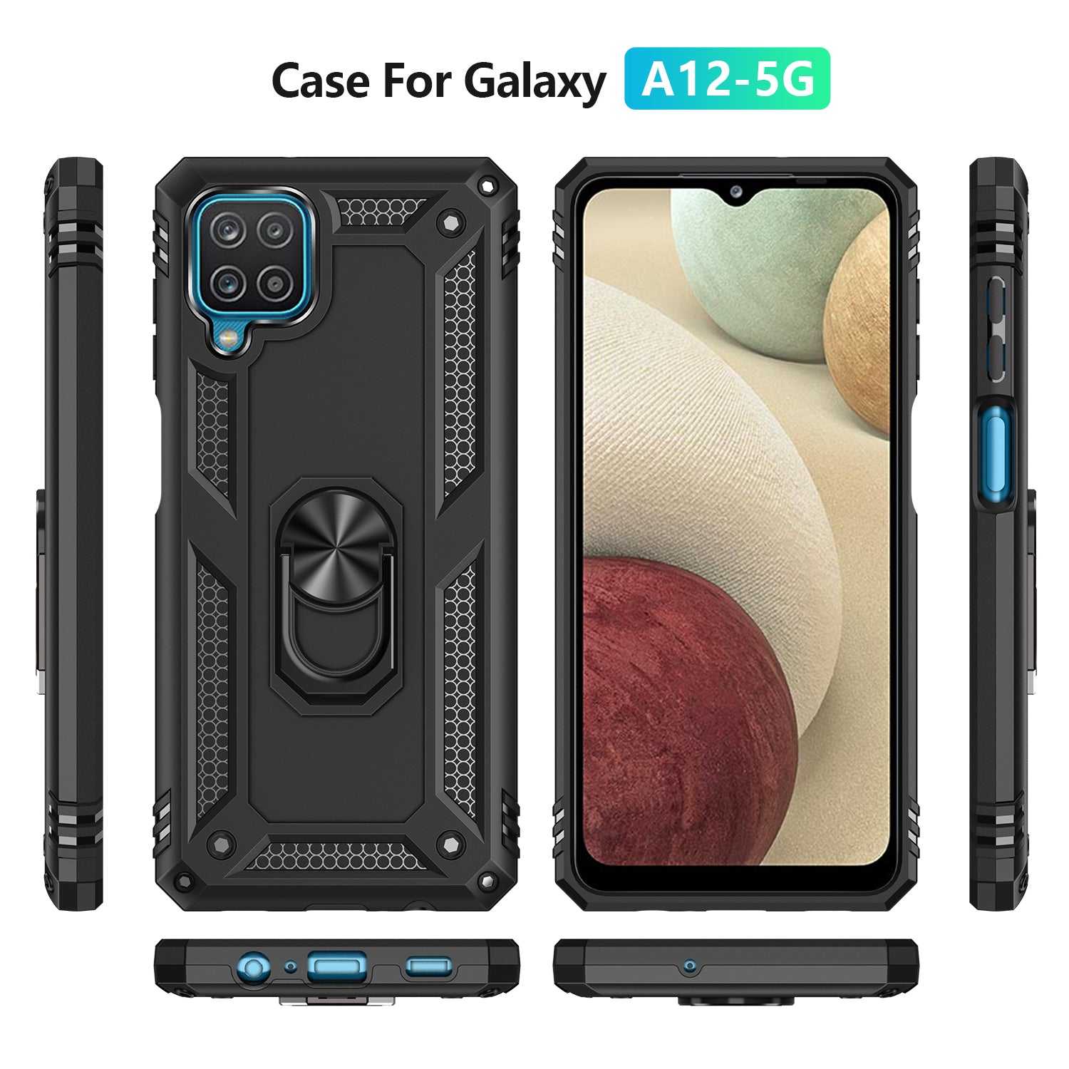 Samsung Galaxy A12(5G) Ring Magnetic GPS car mount Phone Holder