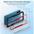 HLC Case for iPhone 13 Full Body Bumper Case with Clear Back Panel Protector
