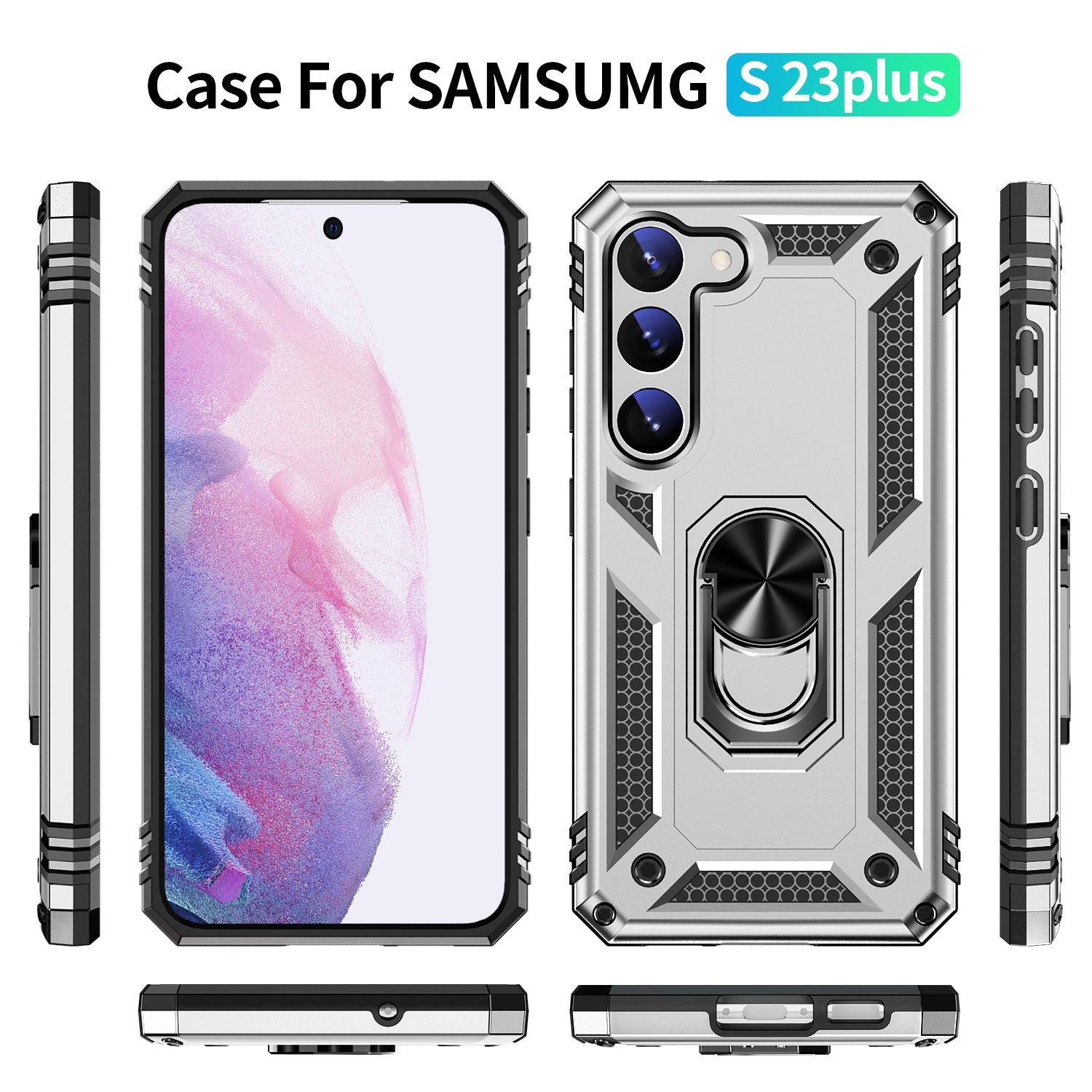 Samsung Galaxy S23 Case Ring Magnetic GPS car mount Phone Holder case