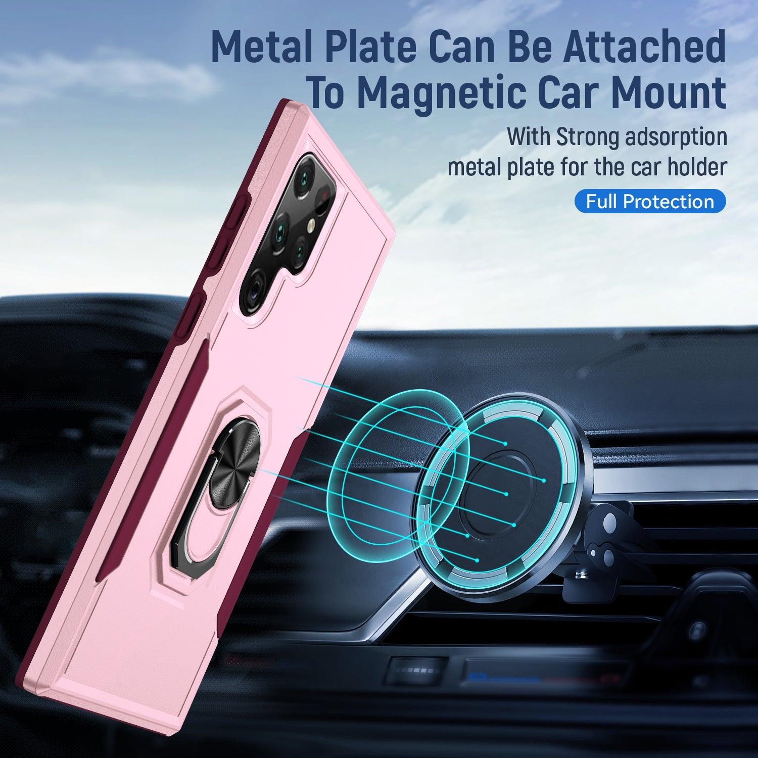 Samsung Galaxy S23 UItra Kickstand fully protected heavy-duty shockproof case