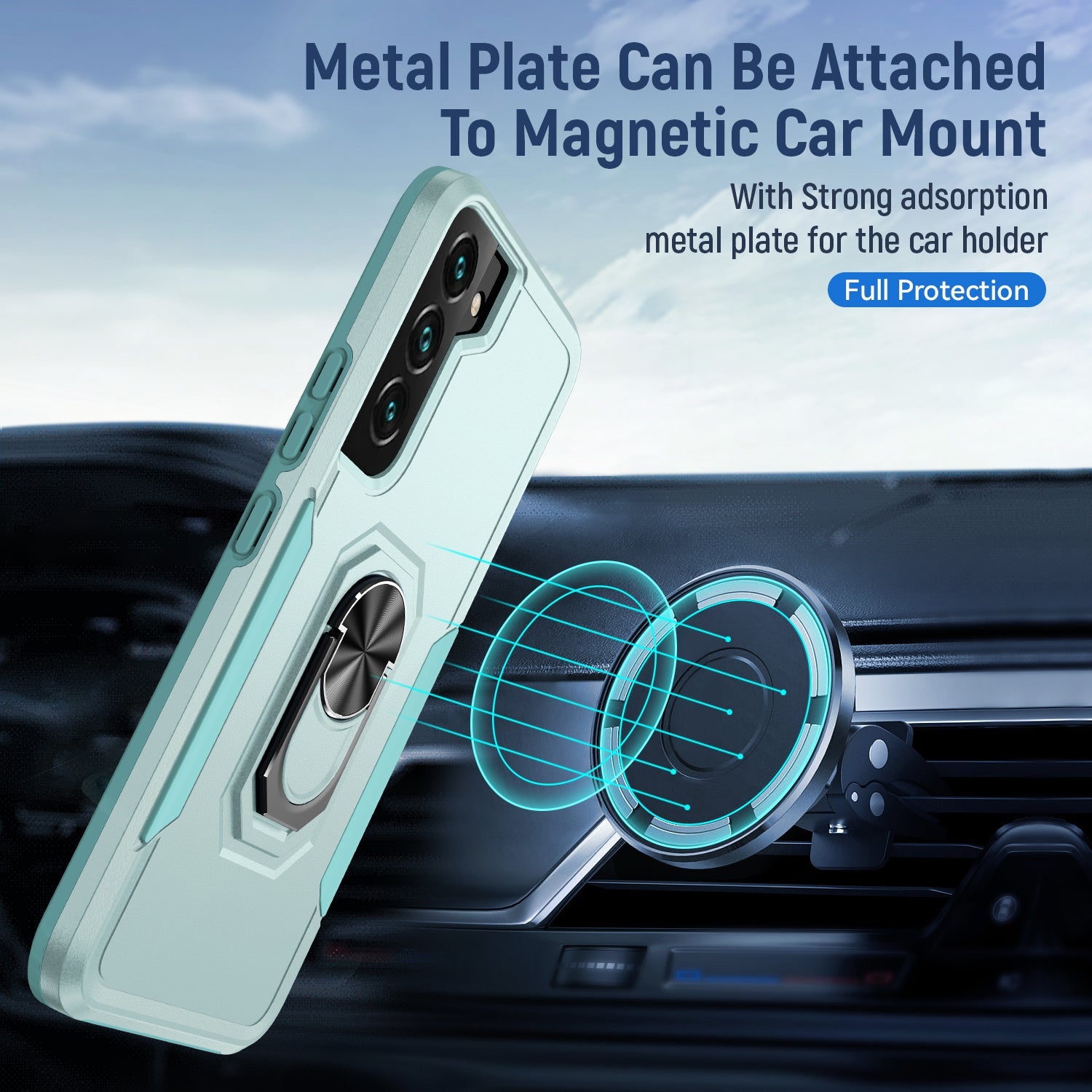 Samsung Galaxy S23 Kickstand fully protected heavy-duty shockproof case