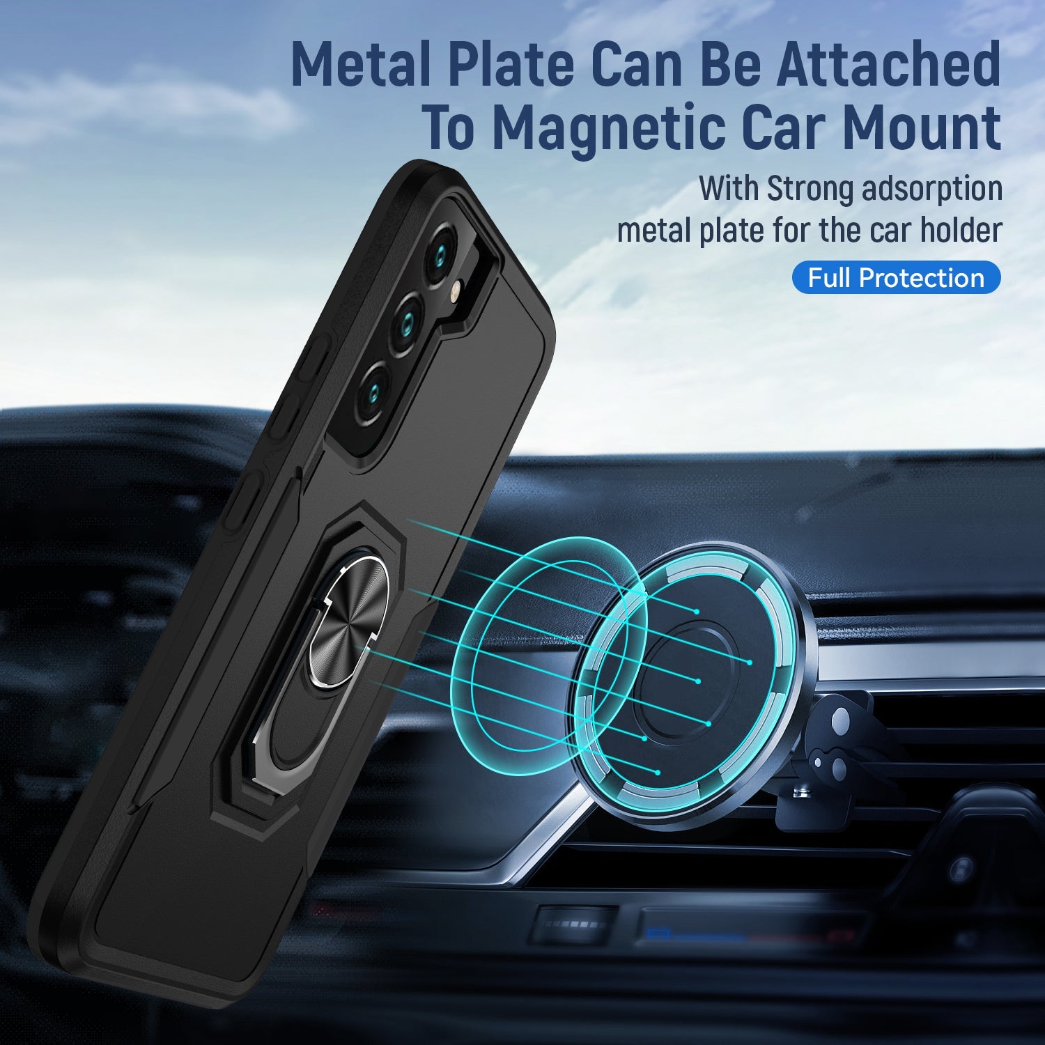 Samsung Galaxy S23 Kickstand fully protected heavy-duty shockproof case