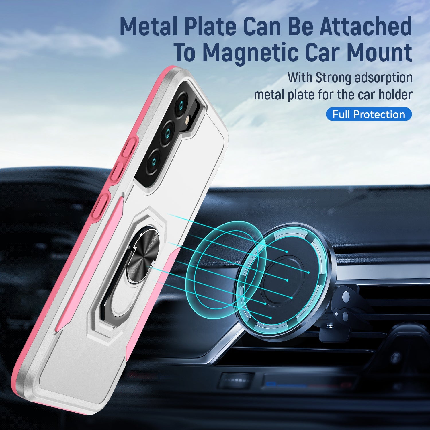 Samsung Galaxy S23 Kickstand fully protected heavy-duty shockproof case