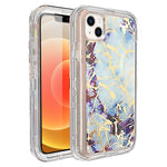 Clear Case for iPhone 13 Anti-Shock Durable Protective TPU Heavy Duty Marble case