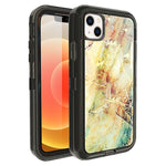 Clear Case for iPhone 13 Anti-Shock Durable Protective TPU Heavy Duty Marble case
