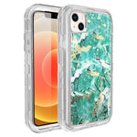Clear Case for iPhone 13 Anti-Shock Durable Protective TPU Heavy Duty Marble case