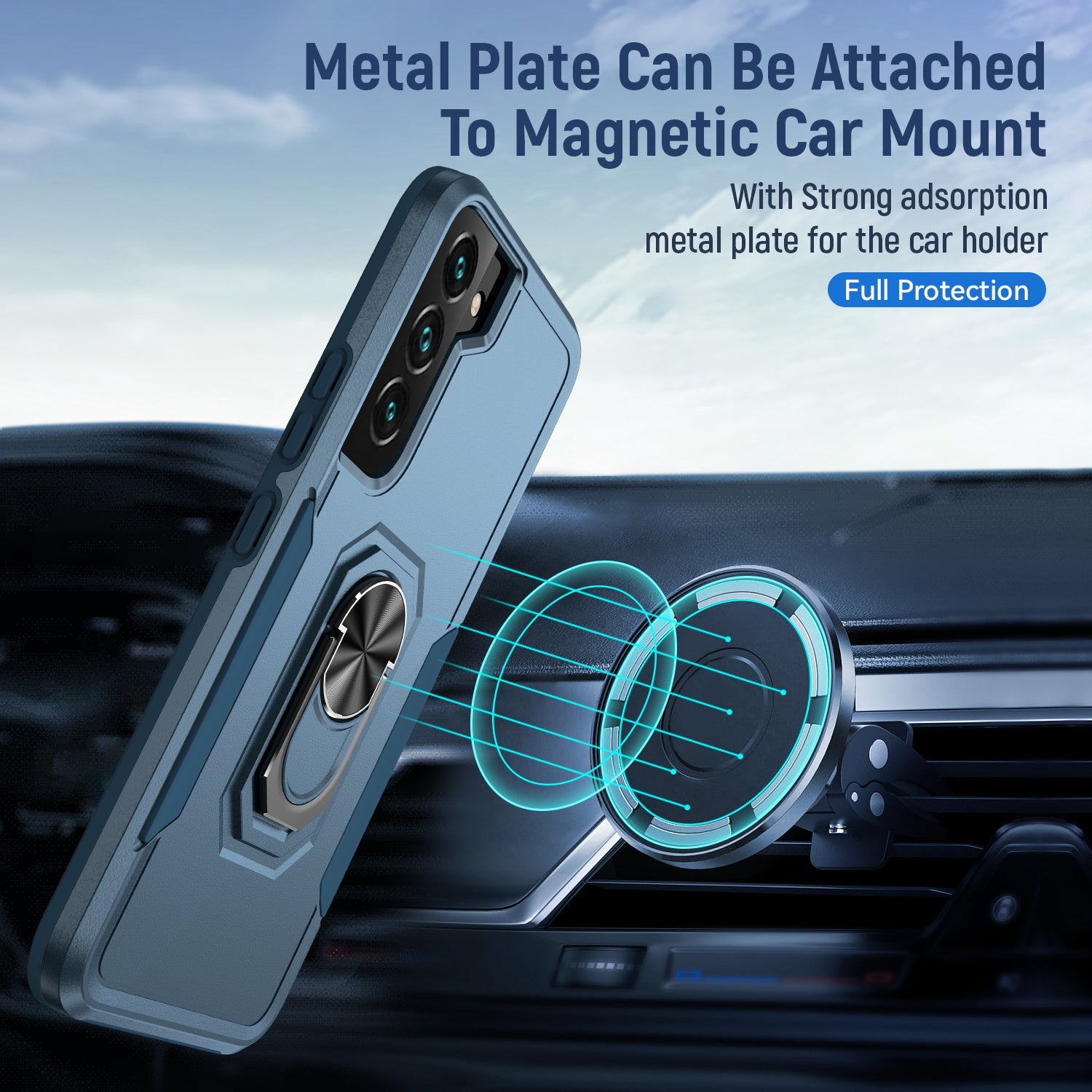 Samsung Galaxy S23 Kickstand fully protected heavy-duty shockproof case