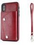iPhone Xs Max (6.5") 2 in 1 Leather Wallet Case With 9 Credit Card Slots and Removable Back Cover 