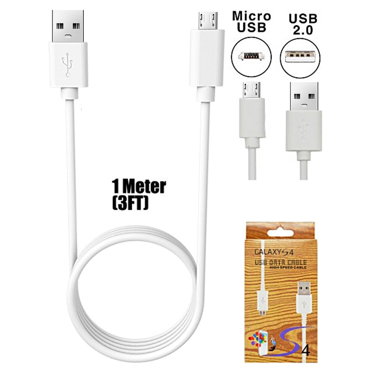 V8/V9 Cable for Samsung & Android System (3FT)