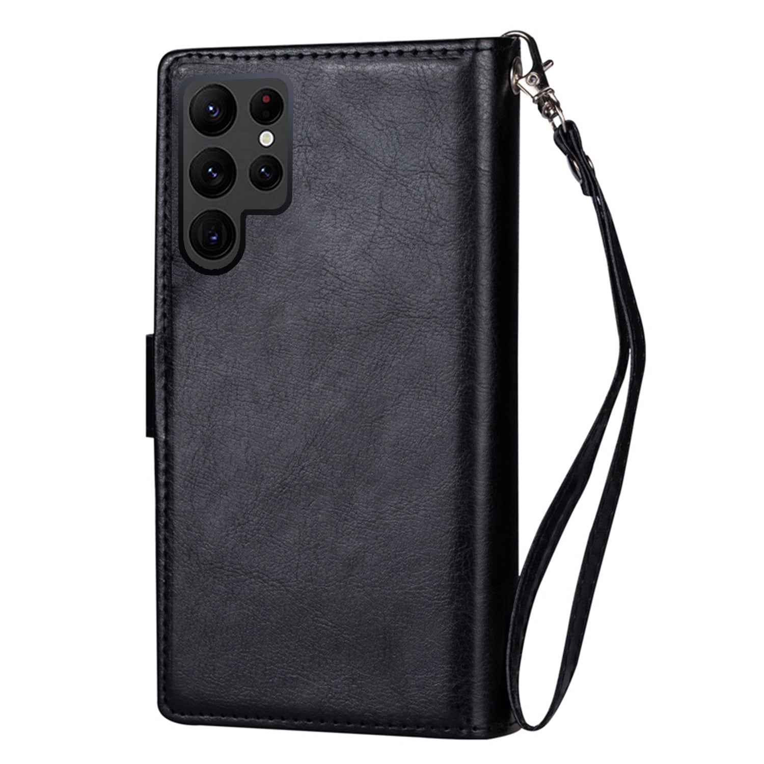Samsung Galaxy S23 Ultra 2 IN 1 Leather Wallet Case with 9 Credit Card Slots and Removable Back Cover