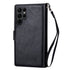 Samsung Galaxy S23 Ultra 2 IN 1 Leather Wallet Case with 9 Credit Card Slots and Removable Back Cover