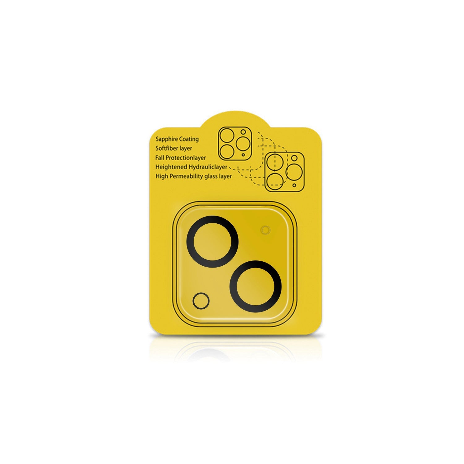 Camera Tempered High-Definition Camera Lens Protector for iPhone 14 Plus-Clear