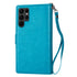 Samsung Galaxy S23 Ultra 2 IN 1 Leather Wallet Case with 9 Credit Card Slots and Removable Back Cover