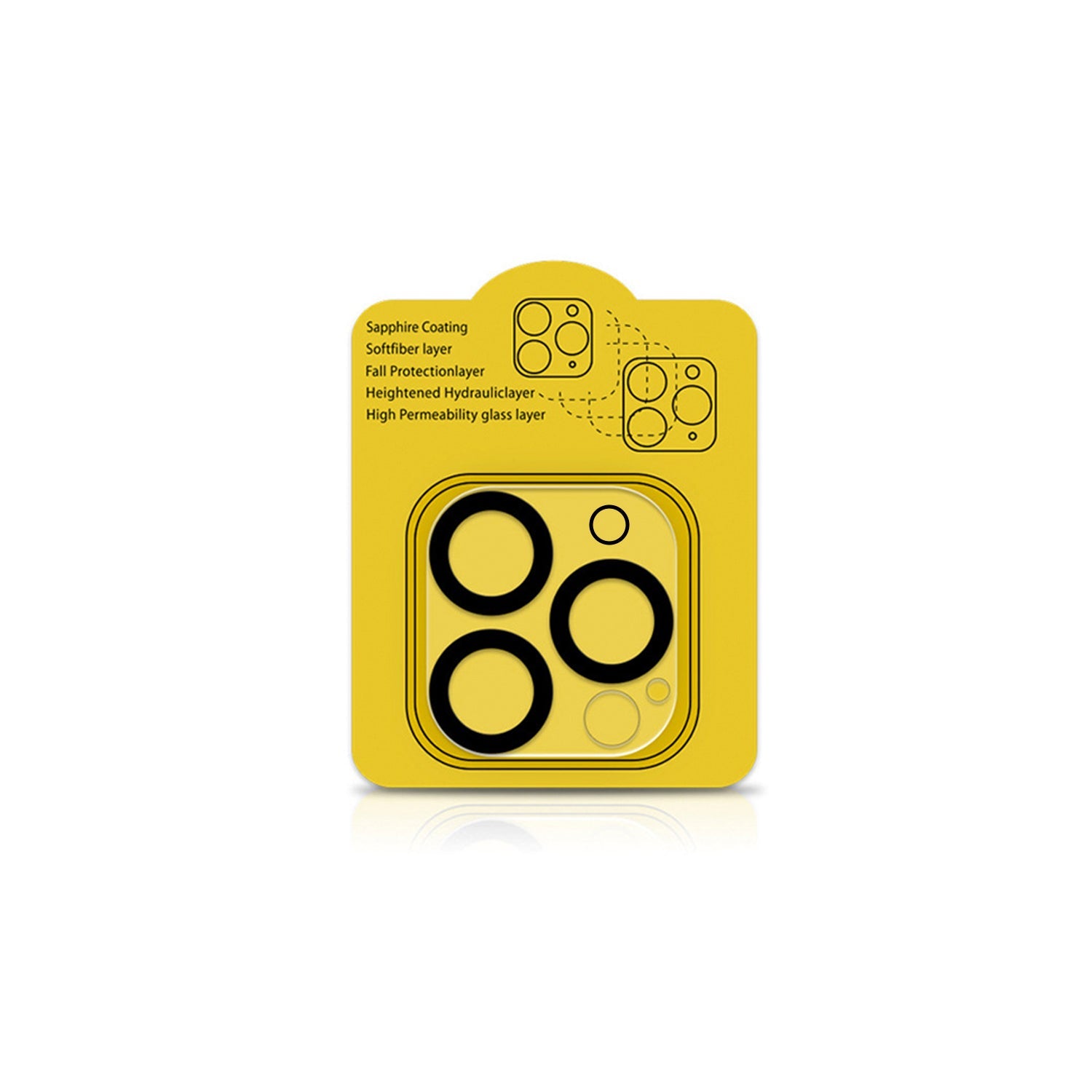 Camera Tempered High Definition Camera Lens Protector for iPhone 14 Pro-Clear
