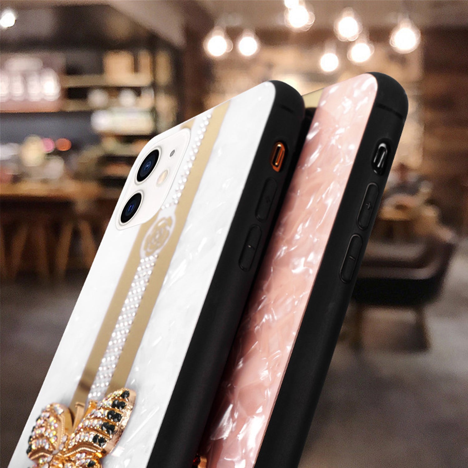 iPhone 11 Case (6.1") Butterfly Bling Bling TPU Luxury Phone Case