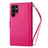 Samsung Galaxy S23 Ultra 2 IN 1 Leather Wallet Case with 9 Credit Card Slots and Removable Back Cover
