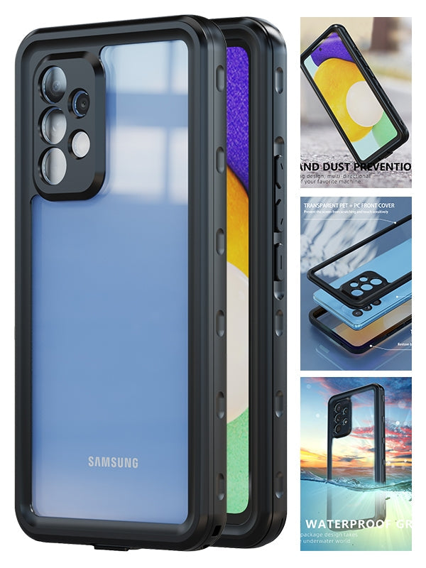 Waterproof case for Samsung Galaxy A53-Black