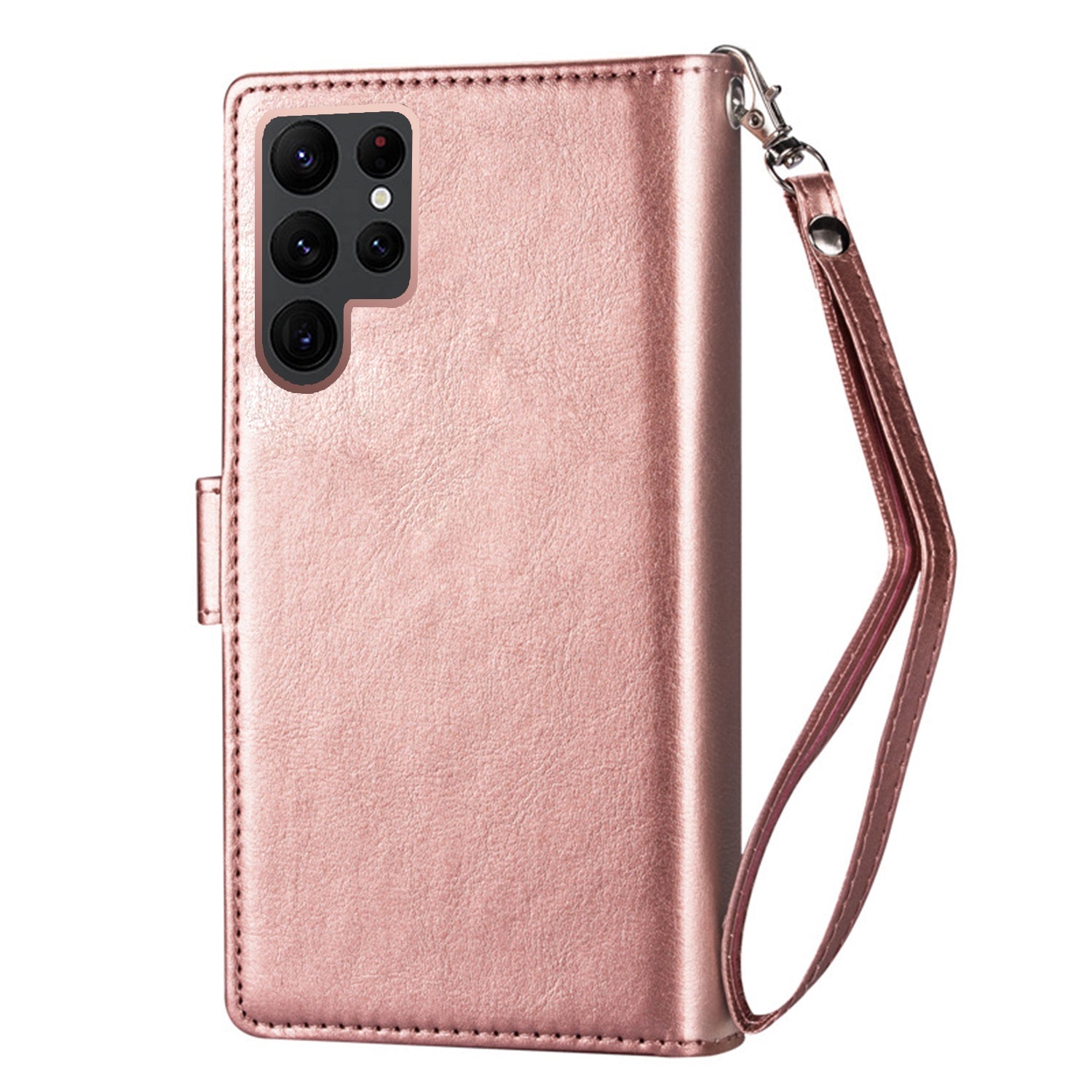 Samsung Galaxy S23 Ultra 2 IN 1 Leather Wallet Case with 9 Credit Card Slots and Removable Back Cover