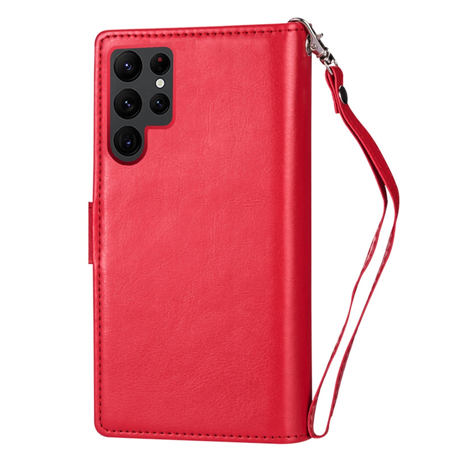 Samsung Galaxy S23 Ultra 2 IN 1 Leather Wallet Case with 9 Credit Card Slots and Removable Back Cover