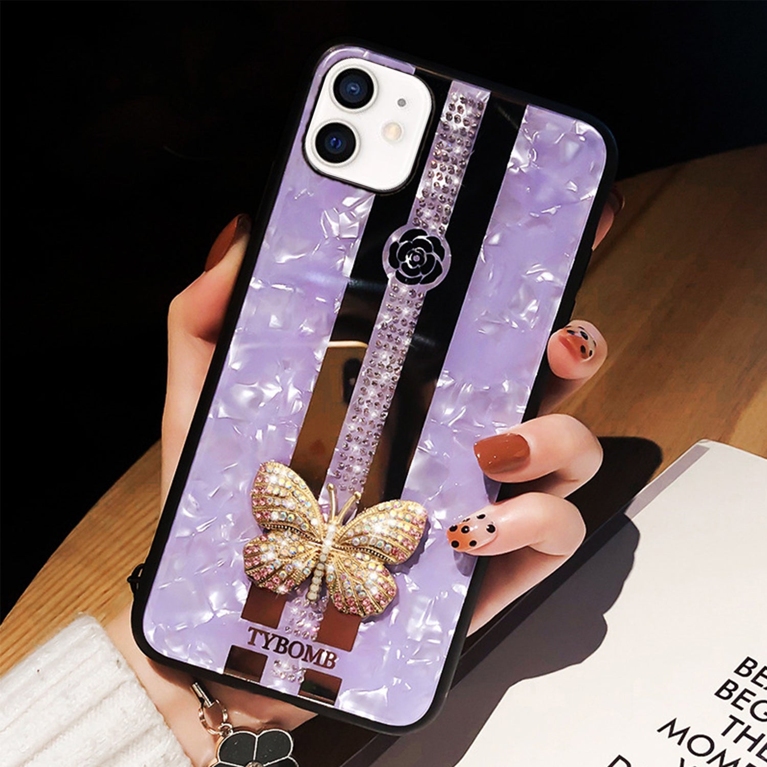 iPhone 11 Case (6.1") Butterfly Bling Bling TPU Luxury Phone Case