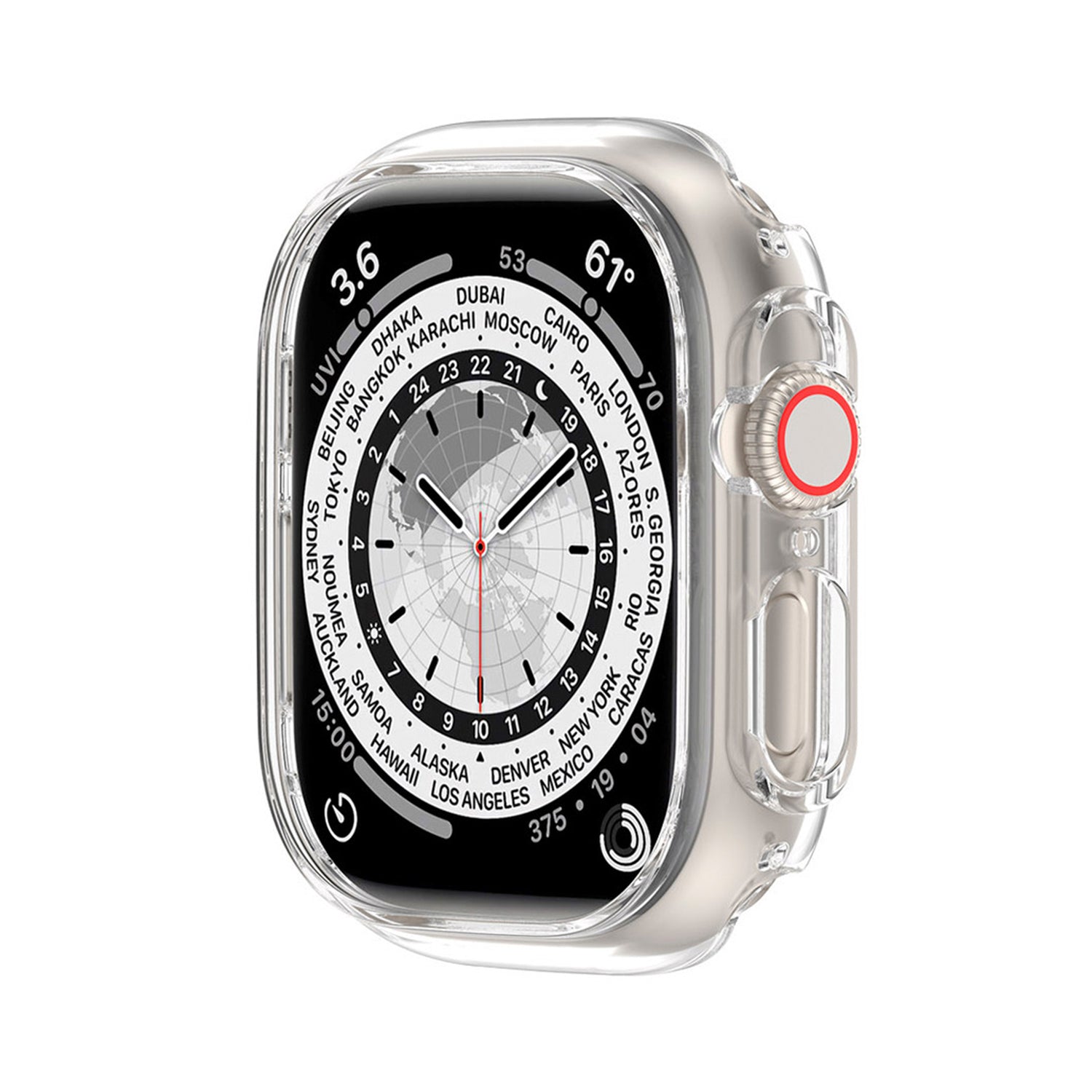 2 in 1 (49MM) PC material half pack case with screen protector for Apple Watch  Ultra