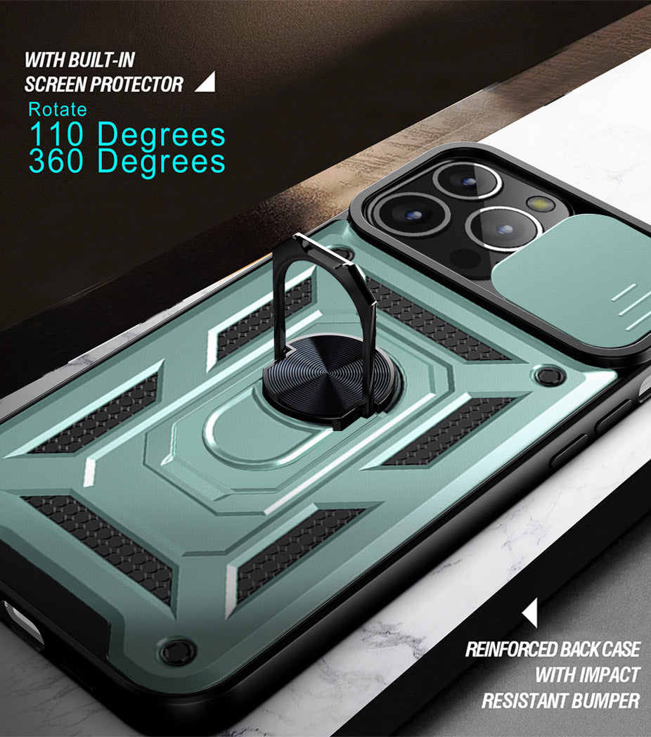 iPhone 13 Pro Sliding window with kickstand Phone Case