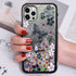 iPhone 13 Pro Max Diamond inlaid on both sides, colorful butterfly quicksand  case